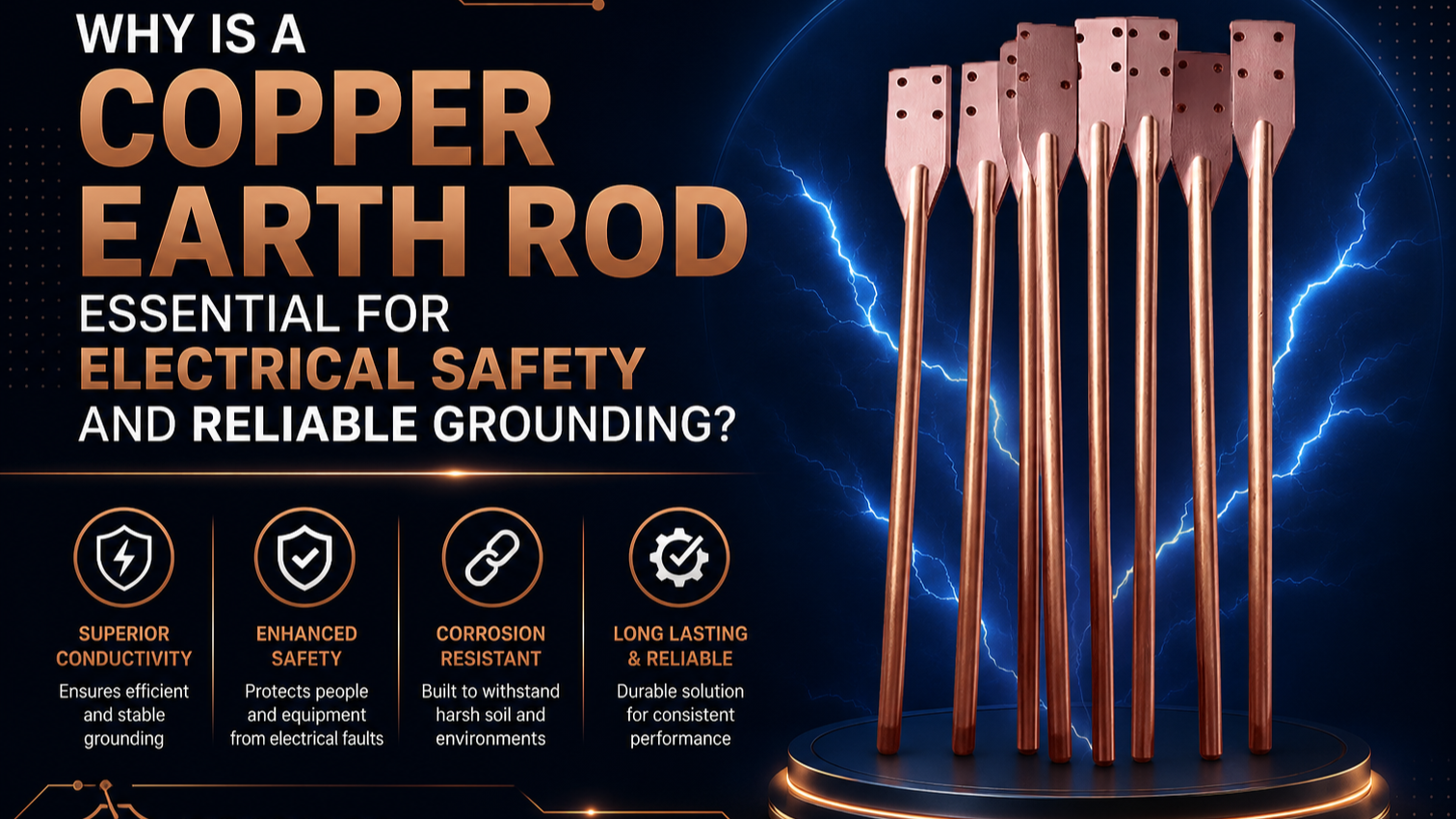 Why Is a Copper Earth Rod Essential for Electrical Safety and Reliable Grounding?