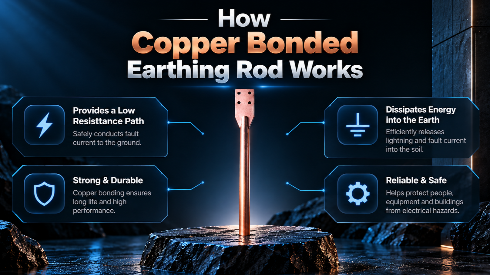 How Copper Bonded Earthing Rod Works